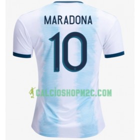 Argentina Diego Maradona 10 Maglia Prima Copa América 2019 Manica Corta